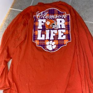 press box Clemson football long sleeve